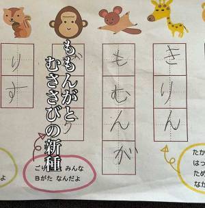 理科のドリルをのぞいたら…７歳娘の解答に「最高」「笑いすぎてお腹痛い」