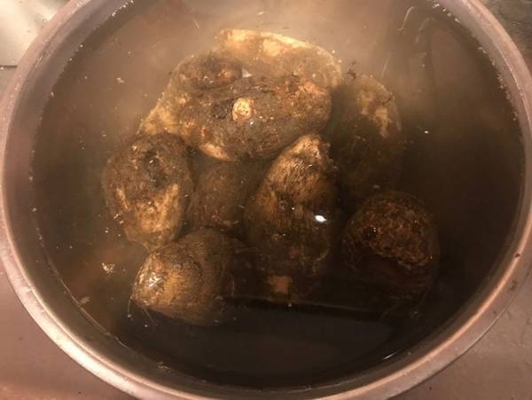 里芋の皮むきと下ゆでを一気に済ませる時短テクとは？