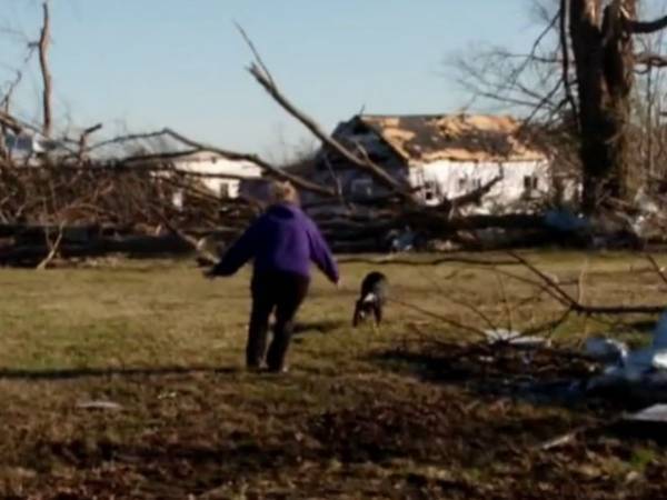 すごい偶然！　竜巻で行方不明になった犬を探していたら？