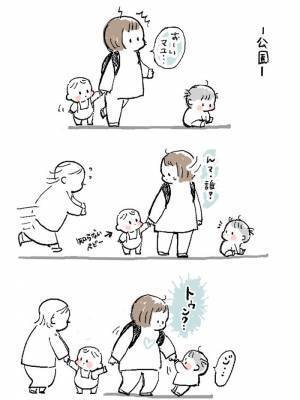 母親の心がときめいた、２歳の娘の行動　見知らぬ子供に嫉妬している！？