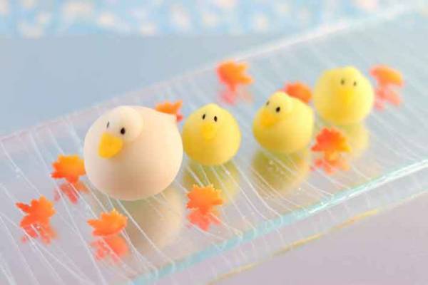 次世代和菓子職人が作るアヒル親子に「食べるのがもったいない！」