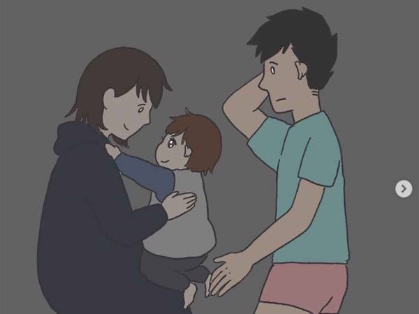 寝かしつけをしようとしたパパと子供の攻防戦に大爆笑