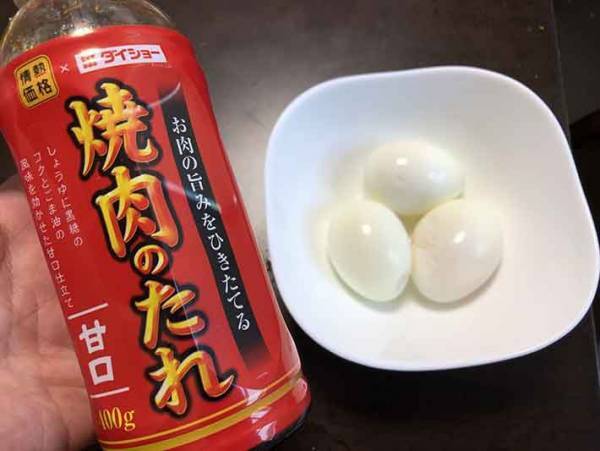 ゆで卵をある調味料で漬けるだけで簡単一品が完成！