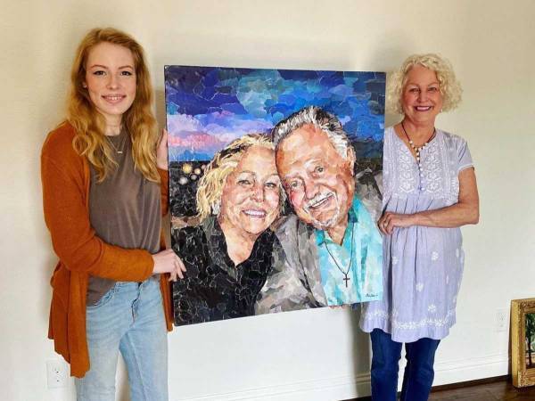 祖父からもらった『あるもの』を使って？　女性が描くアートに絶賛の嵐