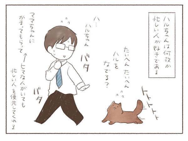 忙しそうな飼い主を見た猫が…　「なんて健気なの」「罪な猫だ」