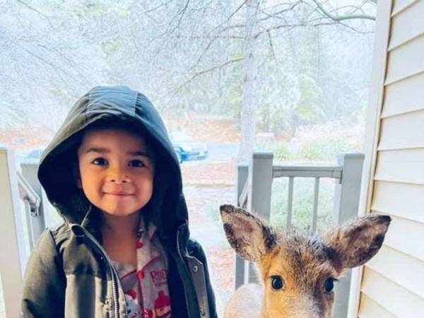 ４歳の息子が連れてきた『友達』に母親は仰天　「嬉しそう」「かわいすぎる」