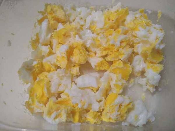 卵が入って彩りもキレイ あと一品という時にパパッと作れる『キャベツと豆苗の簡単サラダ』