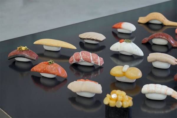 天然石で作られた『寿司』　美大生の卒業制作に「すごすぎる」「実物を見たい」の声