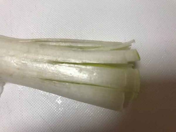 目からウロコ！長ネギのみじん切りはこの方法だとキレイに切れます
