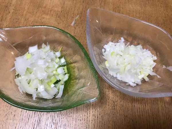 目からウロコ！長ネギのみじん切りはこの方法だとキレイに切れます