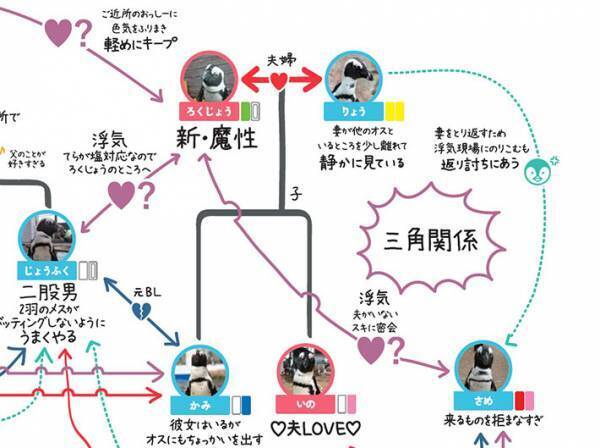 「かわいい」「無限に見ていられる」　ペンギンたちの『複雑な相関図』に注目集まる