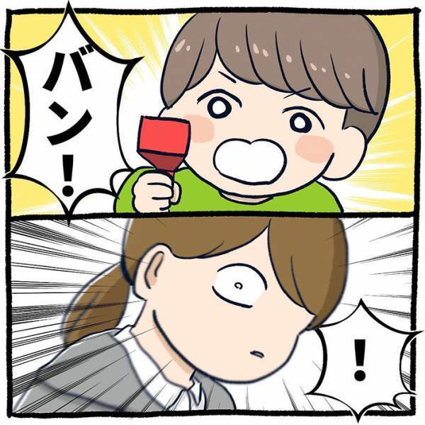 男の子の遊びに全力で付き合った女性　まさかの結末に、吹き出す！