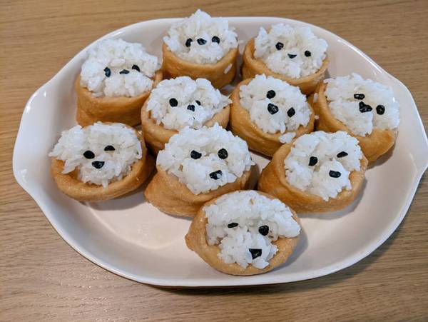 ごはんと海苔があれば誰でも簡単に作れる！　モフモフ感のあるワンコがかわいい