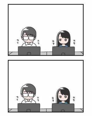 仕事ができる同期と比べて落ち込む男性に、後輩女性が？　「惚れてまうやろ…」