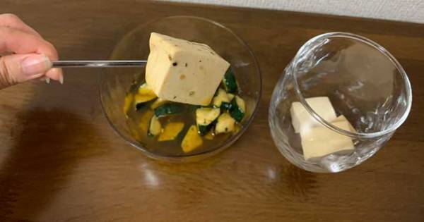 コンビニで売っている便利な『豆腐バー』　ギュッとしているから…