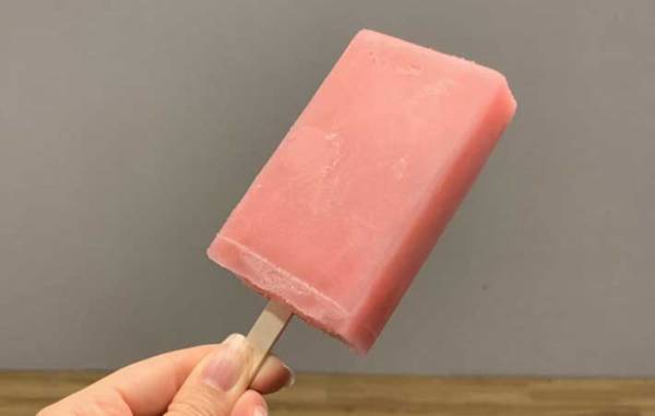 「酸っぱいのかな…」　ドキドキしながら『ガリガリ君』の梅味をかじると？