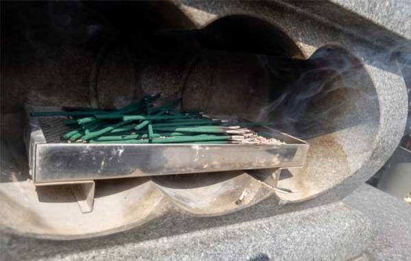 「なんか丸いの抱えてる」　不思議に思って近付くと、ボタンが押されて？