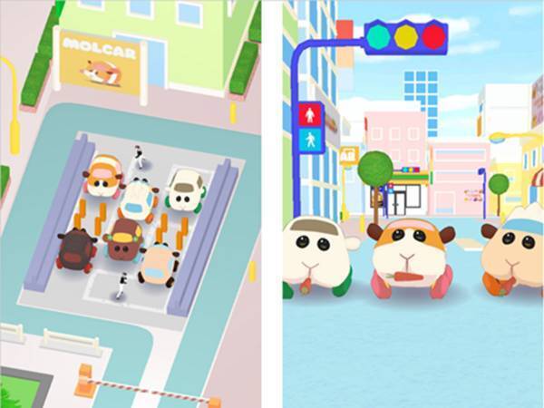 あのモルカーがゲームに！　『PUI PUIモルカー もぐもぐパーキング』が７月リリース