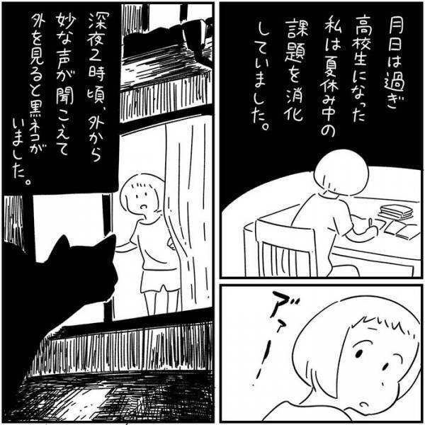 数年ぶりに家に戻ってきた黒猫　翌日起こった出来事に「泣いた」の声