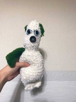 義母が作ったぬいぐるみが…？　インパクトの強さに「夢に出てきそう」