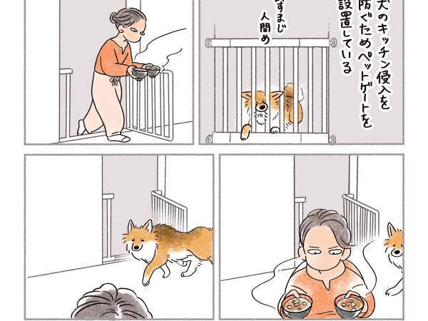 味噌汁を運ぶ飼い主　それを見た犬が、まさかの行動に