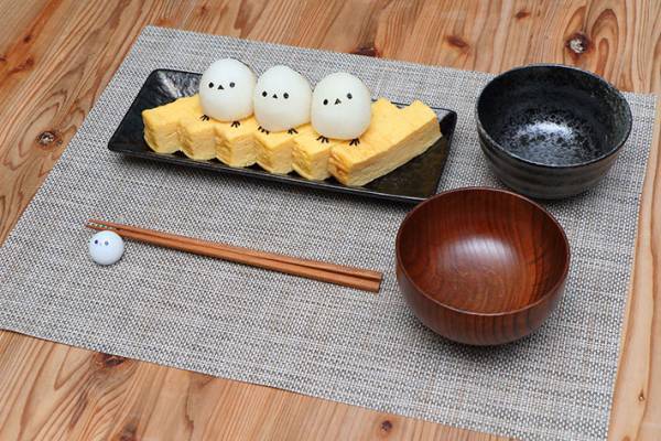 『シマエナガ』の大根おろしアートにメロメロ！　「もったいなくて食べられない…」