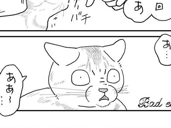 『鼻ちょん』で、パチッ！　その後の表情に「申し訳ないけど笑う」