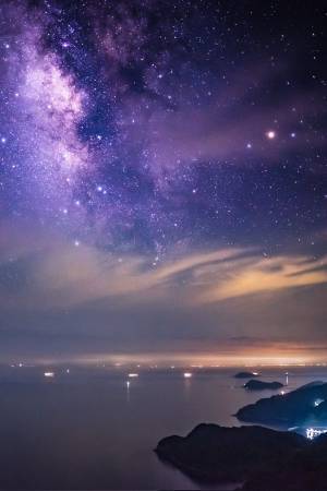 海の上に広がる絶景　手を伸ばせば星に手が届きそう…