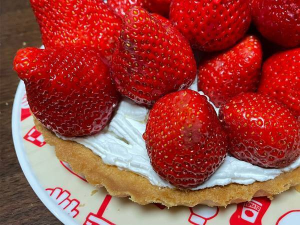 イチゴが大量に写る写真　全貌に、クスッとする人が続出