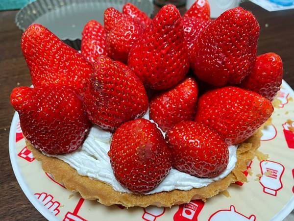 イチゴが大量に写る写真　全貌に、クスッとする人が続出