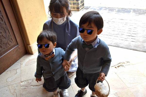 兄「歩いて行くんだよ」　扉が開いた瞬間の写真に「笑った」「全力！」