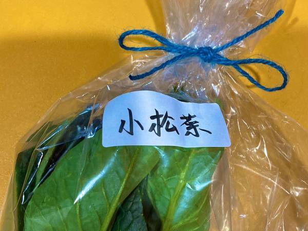 なぜか荷物に入っていた『小さな小松菜』　理由に「一生その農家の野菜を買いたくなる」