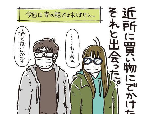 買い物帰りの夫婦が「痛くないんかな？」　視線の先ではシカが…