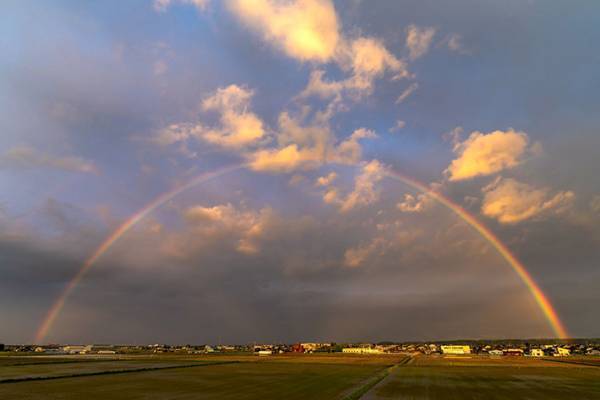 富山の夕暮れ時の風景　人々から絶賛された理由に、納得