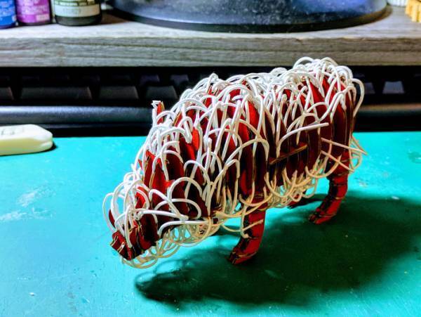 およそ６５００本の綿棒で作ったモノに「本当に綿棒！？」「すごすぎる」