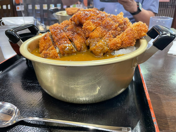 道の駅で食べた、９８０円のカレーの量に「絶対食べきれない…」「豪快」