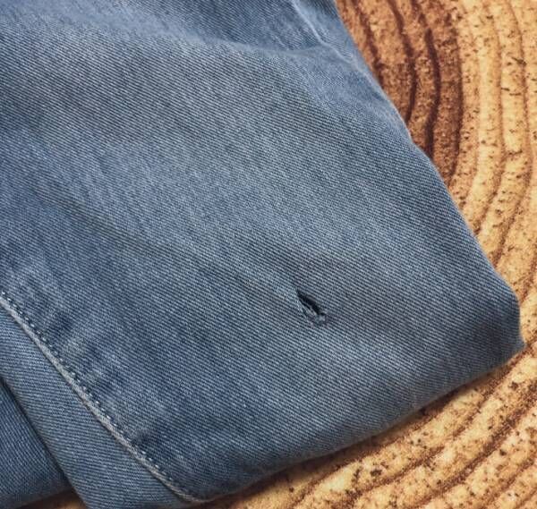 娘のジーンズに穴が…　刺しゅうしたモノに「本物かと思った」