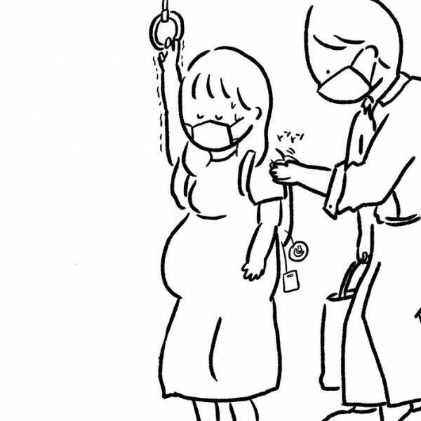 優先席付近に立っていた妊婦　「座りたい」と思いつつ我慢していると