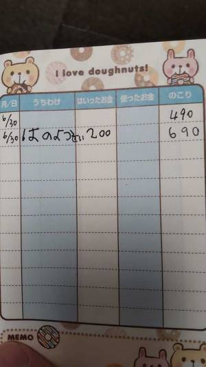 娘のおこづかい帳を見ると…？　内容に「かわいすぎる！」「ここ半年で一番癒された」