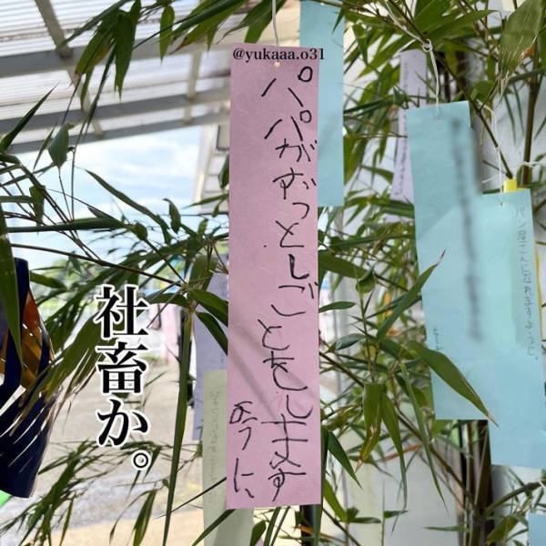 「願い事のクセが強い…」　家族みんなで、七夕の短冊を書くと？　内容に抱腹絶倒