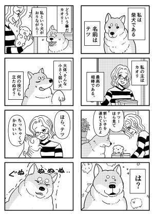 『新入り』が気に食わない先住犬　展開に「最後まで読んで泣いた」「外で見ちゃダメ」