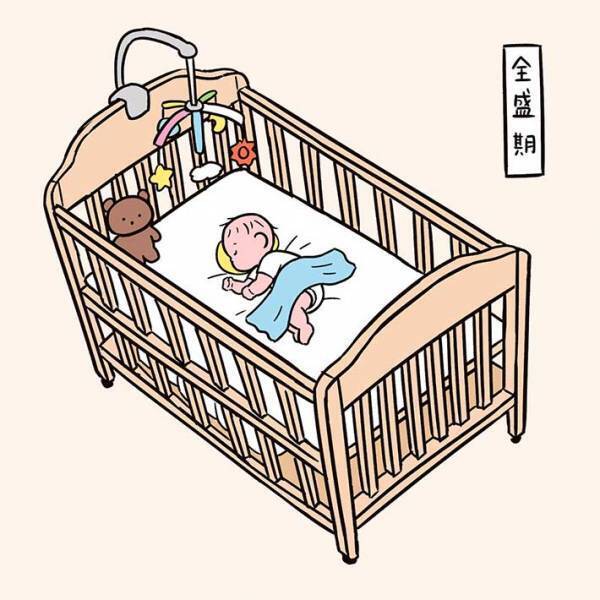 『ベビーベッドの一生』に、共感の声！　「分かるッ」「今まさにその状態」