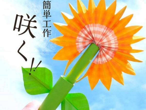 自由研究にピッタリ！　歴史ある簡単工作『飛び出すひまわり』って？
