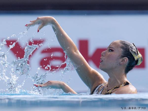 『アーティスティックスイミング』で美しく圧巻の舞いを見せた、乾 由紀子選手