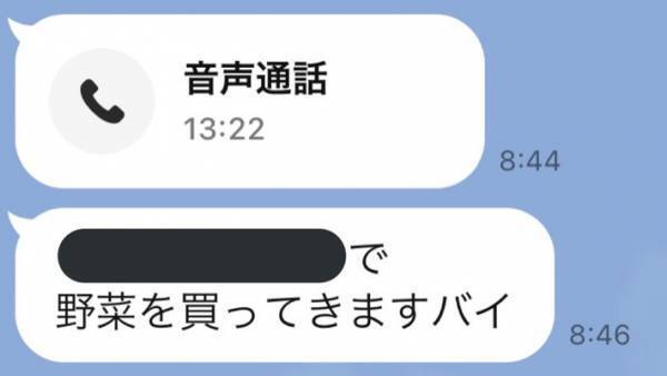『LINE』で「野菜を買ってくる」と連絡した母親　隠れた３つの言葉に「すごい」