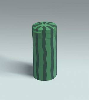 スイカがデザインされた筒　その正体に「天才の発想」「素敵」の声