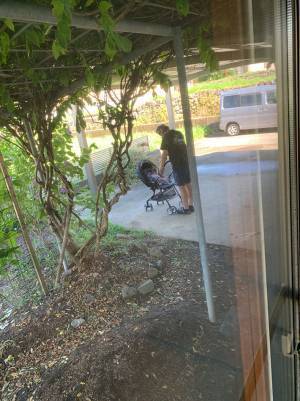 孫とお散歩に行きたい祖父が、焦れて？　『窓から見えた光景』に「幸せな気持ちになった」