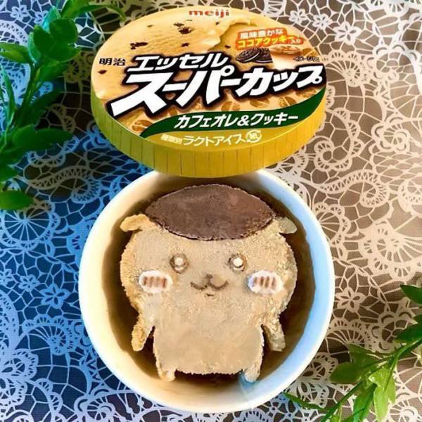 「発想も技術もすごい！」「かわいくて食べられないよぉ」　アイスの表面に掘られたのは？