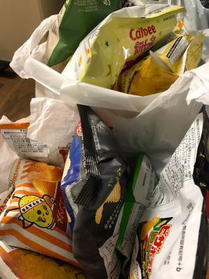 夫が買い物をした時のレシート　『妻の願い』を叶えた結果に「ポテトチップスは最高だな！」