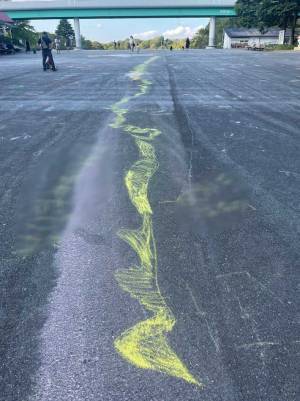 『こどもの国』で見つけた落書きに１０万『いいね』　黄色の何かを辿っていくと？